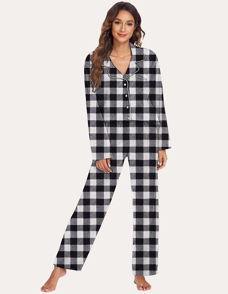 Ekouaer Warm Fleece Pajama Set (US Only)
