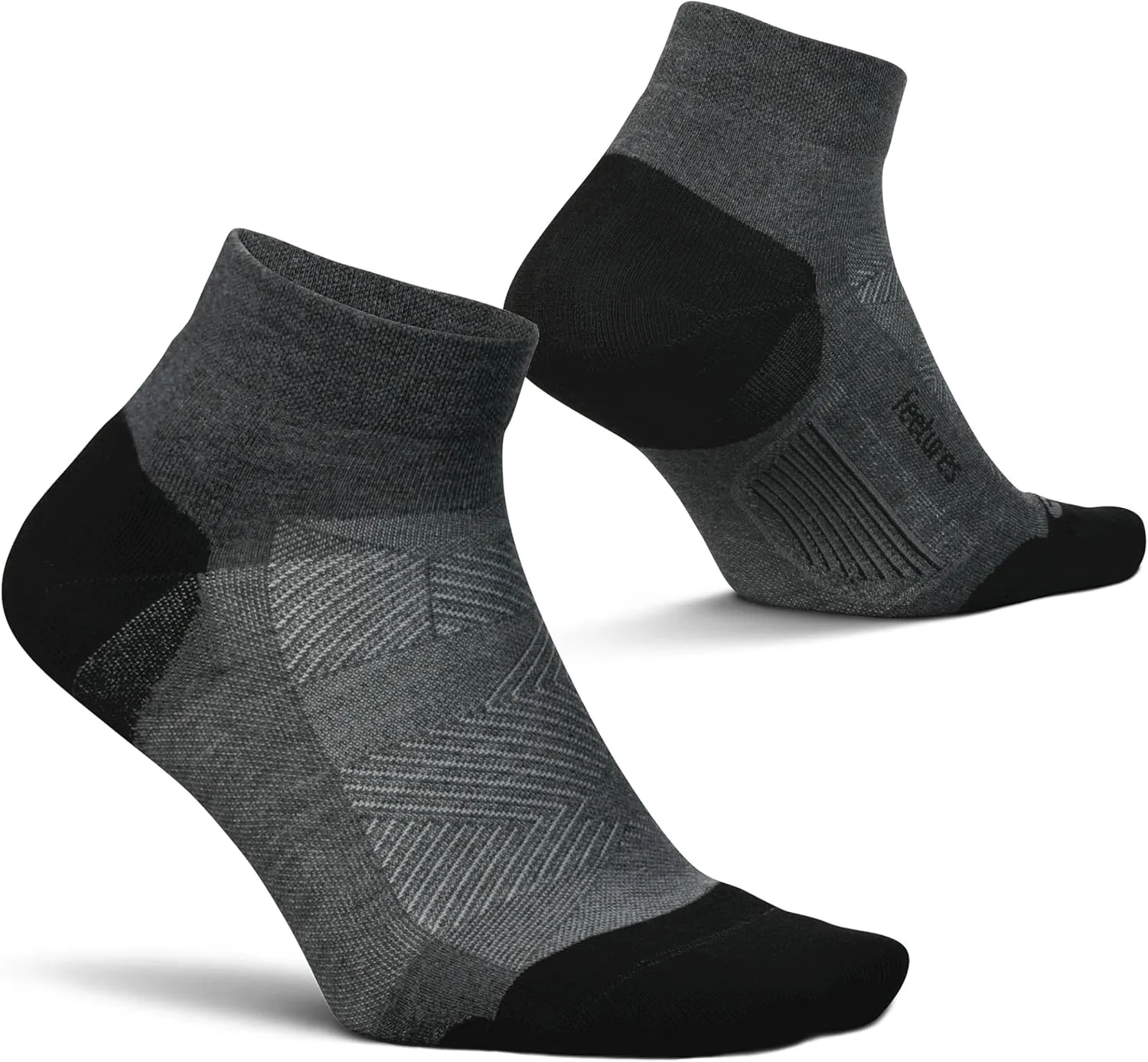 Feetures Elite Max Cushion Low Cut - Athletic Running Sock - Sport Sock with Targeted Compression - (1 Pair)