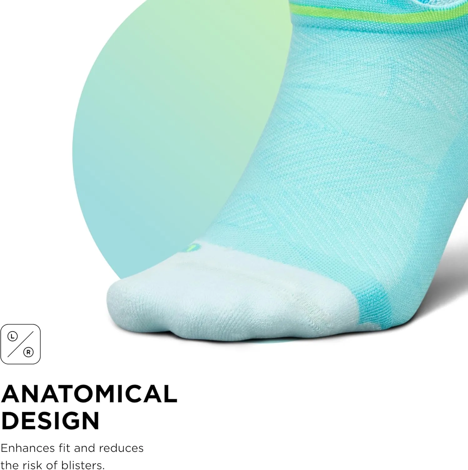 Feetures Elite Max Cushion No Show Tab Ankle Socks - Sport Sock with Targeted Compression