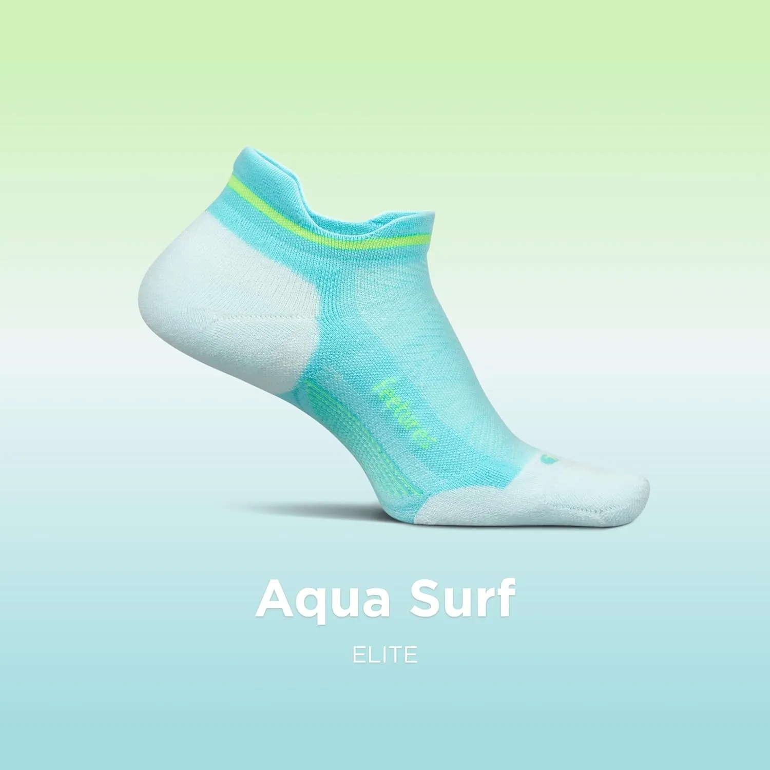 Feetures Elite Max Cushion No Show Tab Ankle Socks - Sport Sock with Targeted Compression