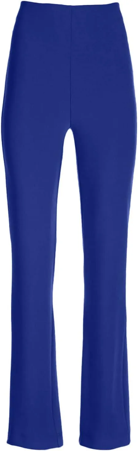 Flared Pull On Work Pants for Women Tall Yoga Leggings High Waist Stretchy Bootcut Office Business Casual Gym Trousers