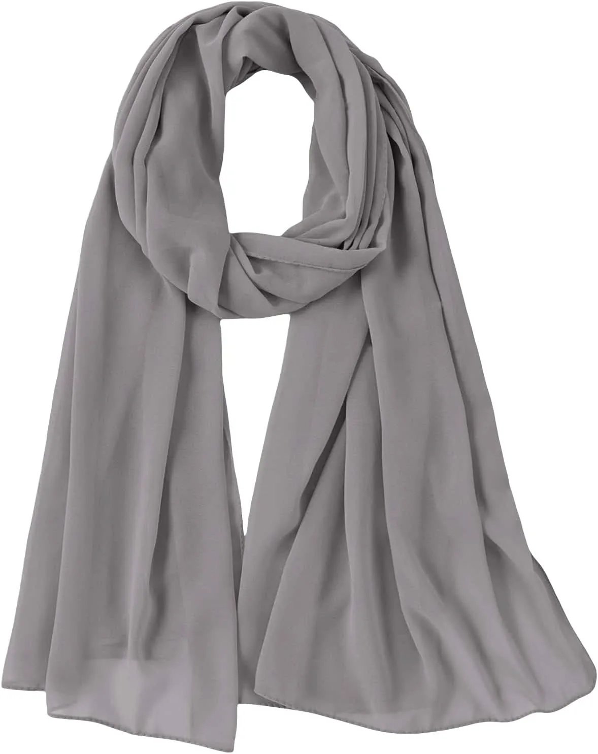 Floerns Women's Solid Color Lightweight Breathable Scarves Shawl Wrap Soft Scarf