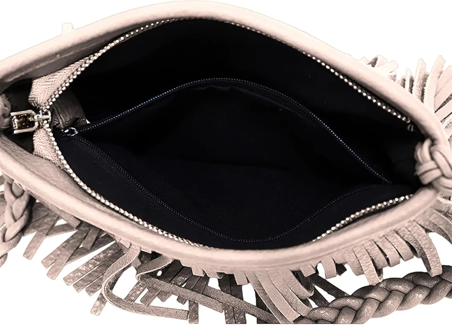 Fringe Crossbody Purse for Women Tassel Messenger Bag Leather Hobo Shoulder Bag Womens Sling Bag