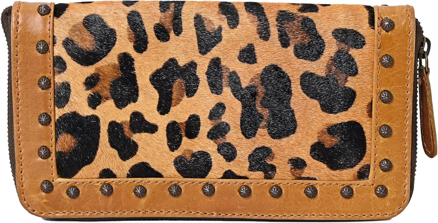 Genuine Cowhide Hair On Leaher Clutch for Women
