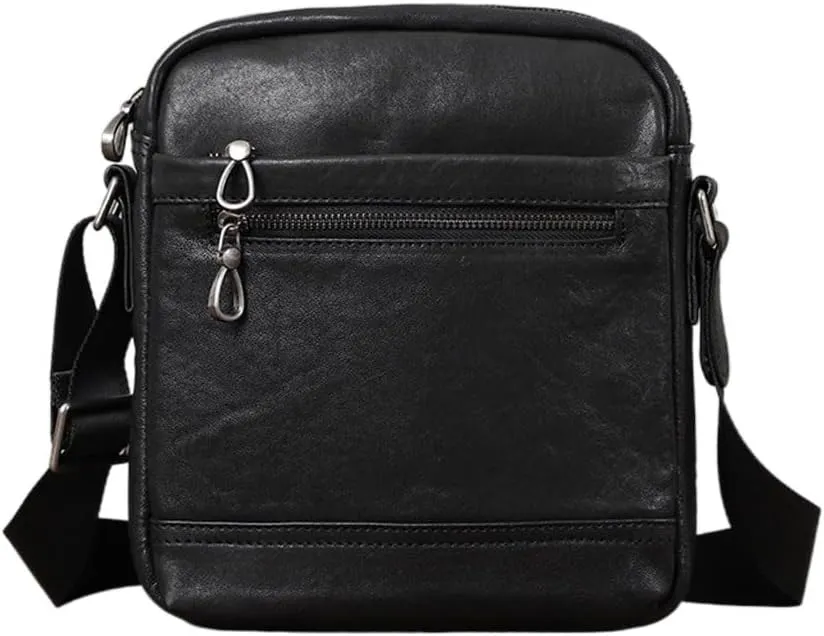 Genuine leather men's bag, shoulder bag, men's crossbody bag, casual diagonal backpack