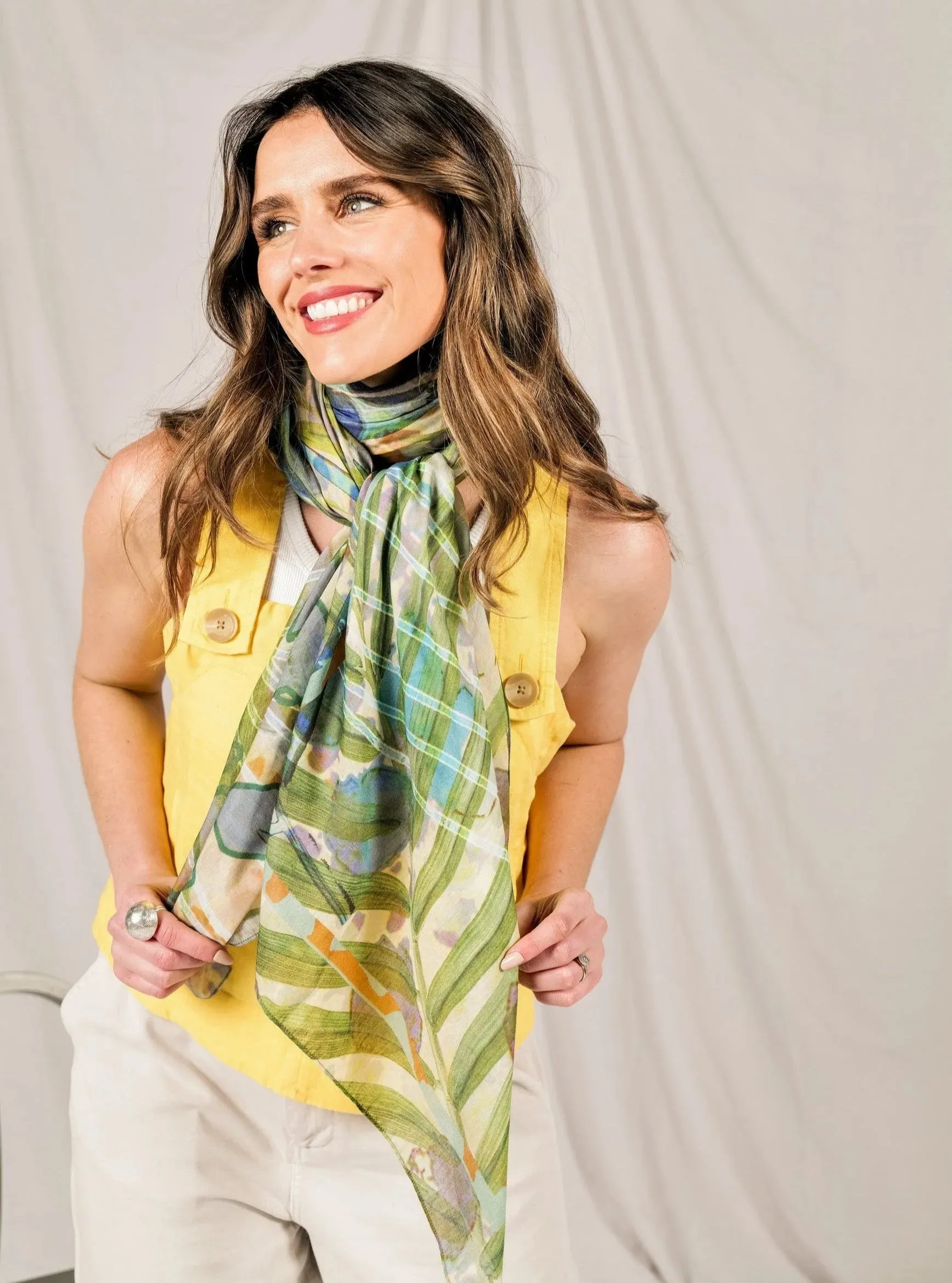 Halcyon Silk Cotton Scarf