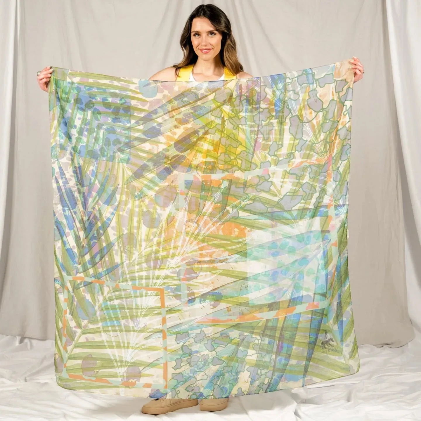 Halcyon Silk Cotton Scarf