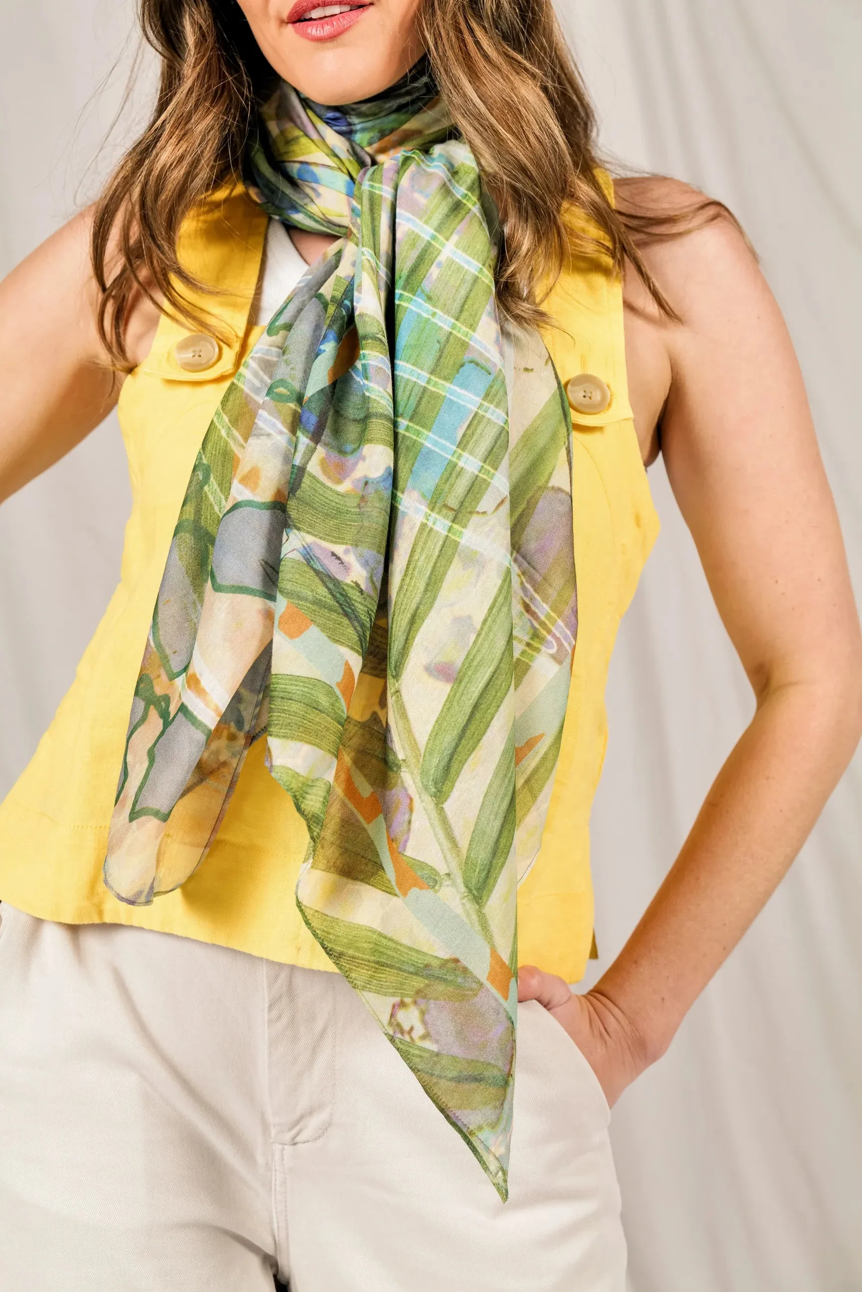 Halcyon Silk Cotton Scarf