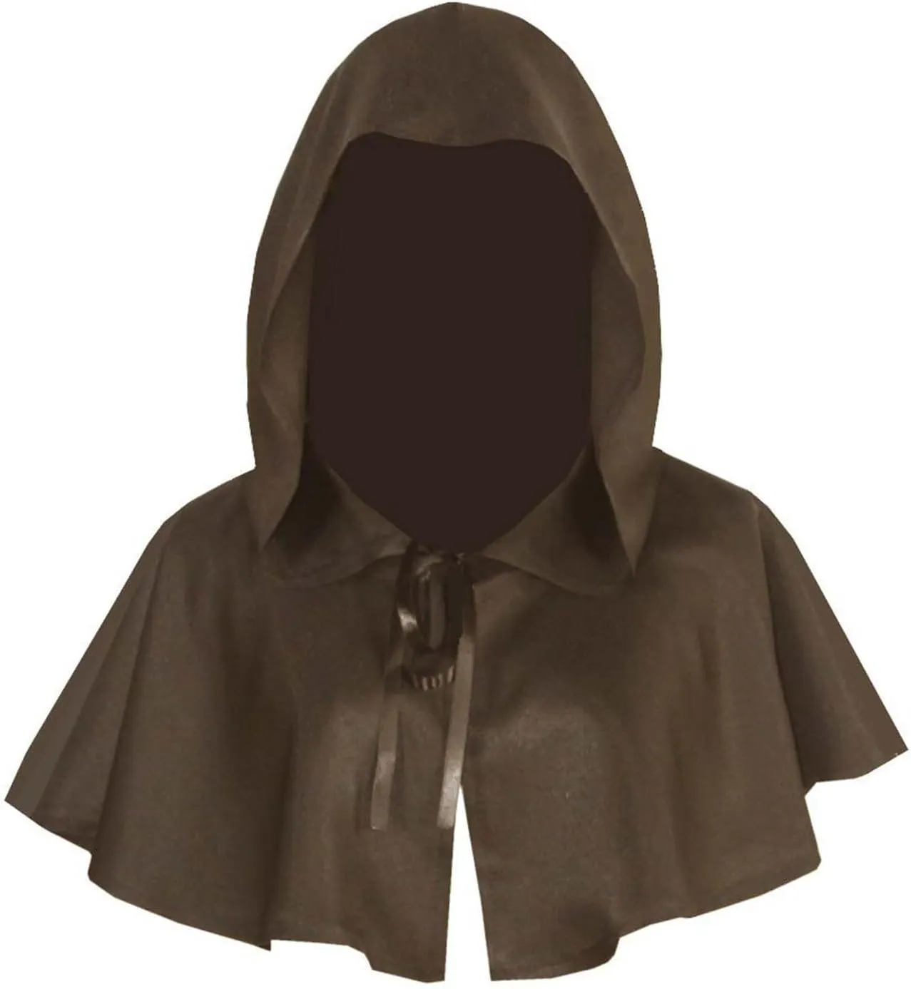Halloween Grim Cowl Cloak Medieval Head Covering Pagan Hood Hat Role Play Costume Hooded Cloak for Men Women