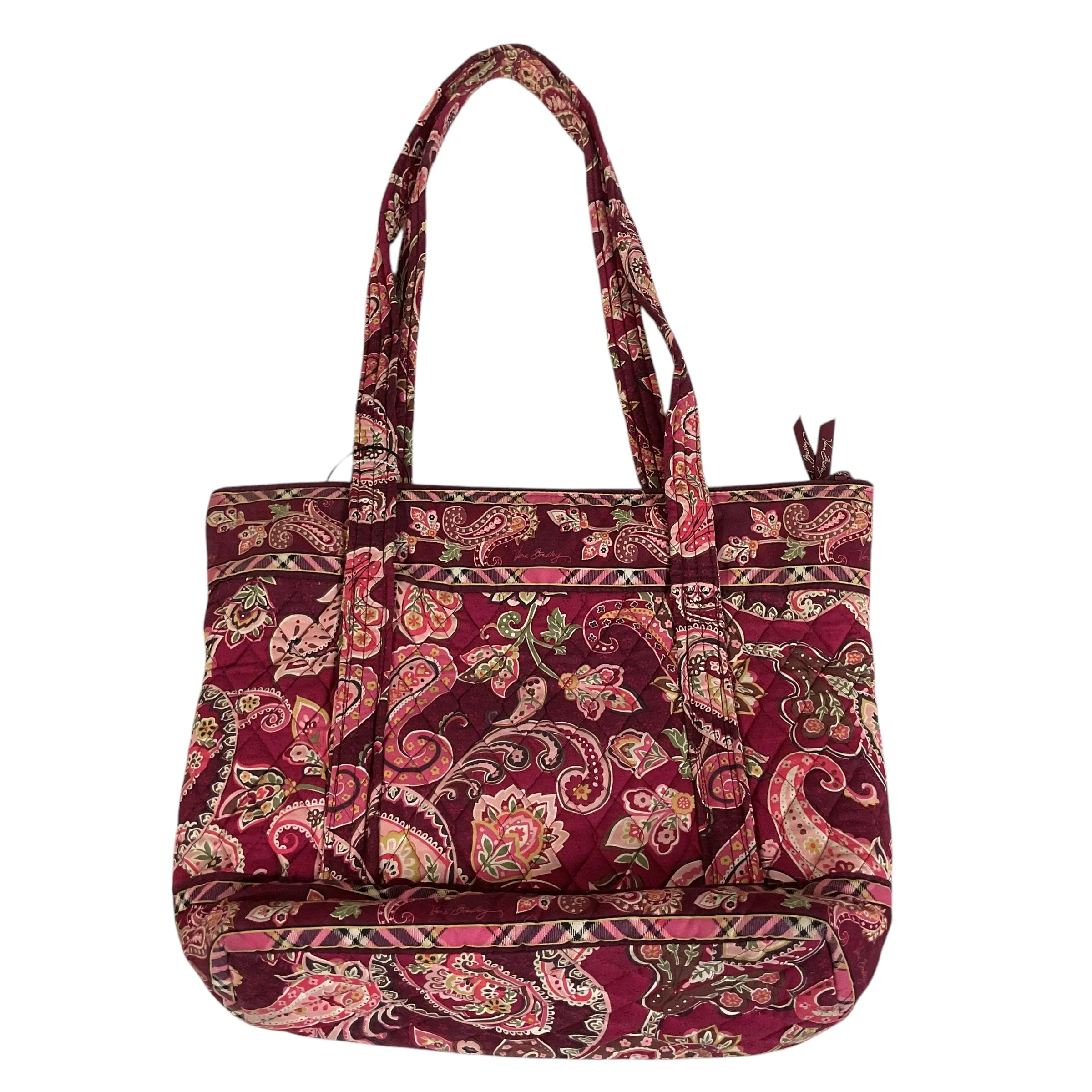 Handbag By Vera Bradley In Maroon, Size:Medium