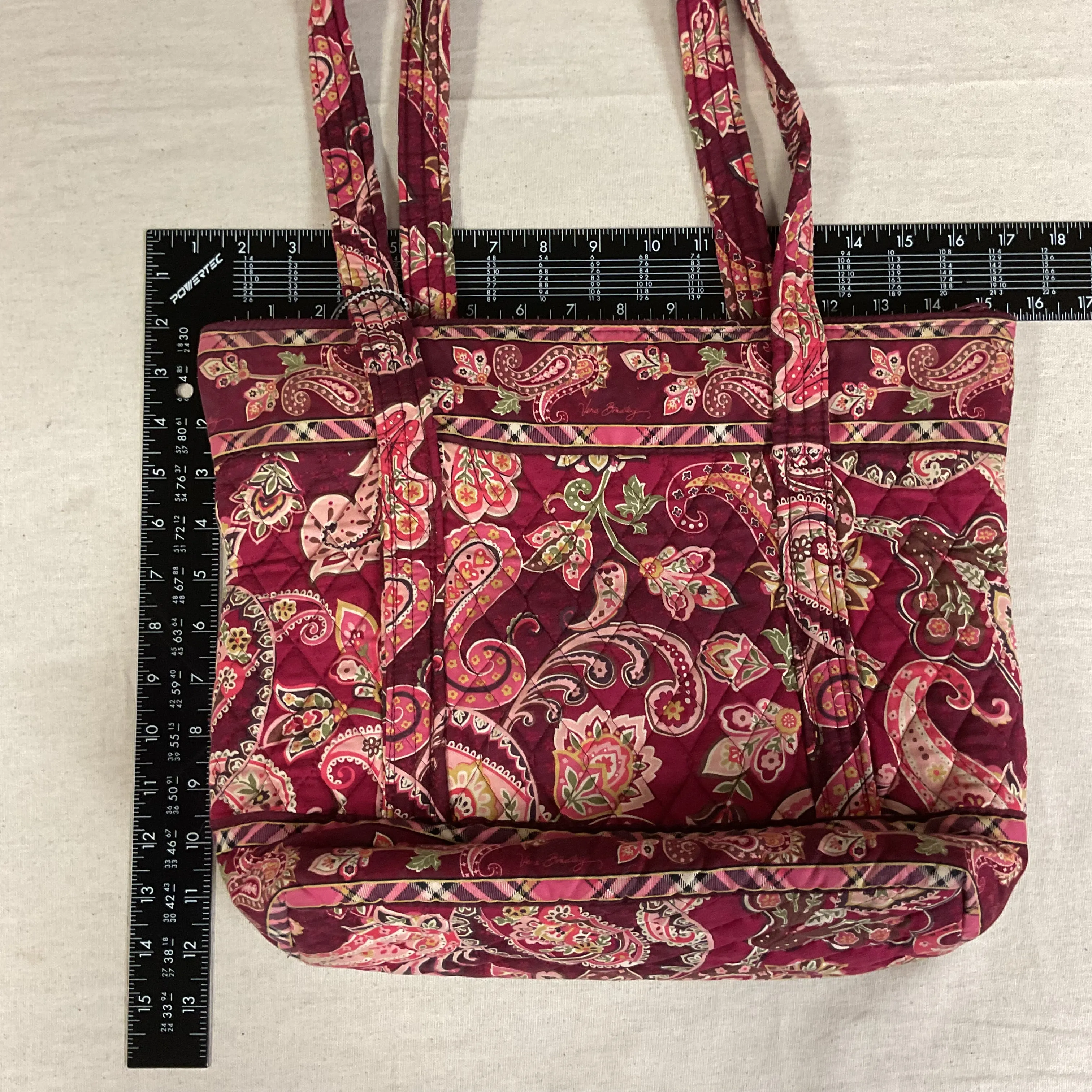 Handbag By Vera Bradley In Maroon, Size:Medium