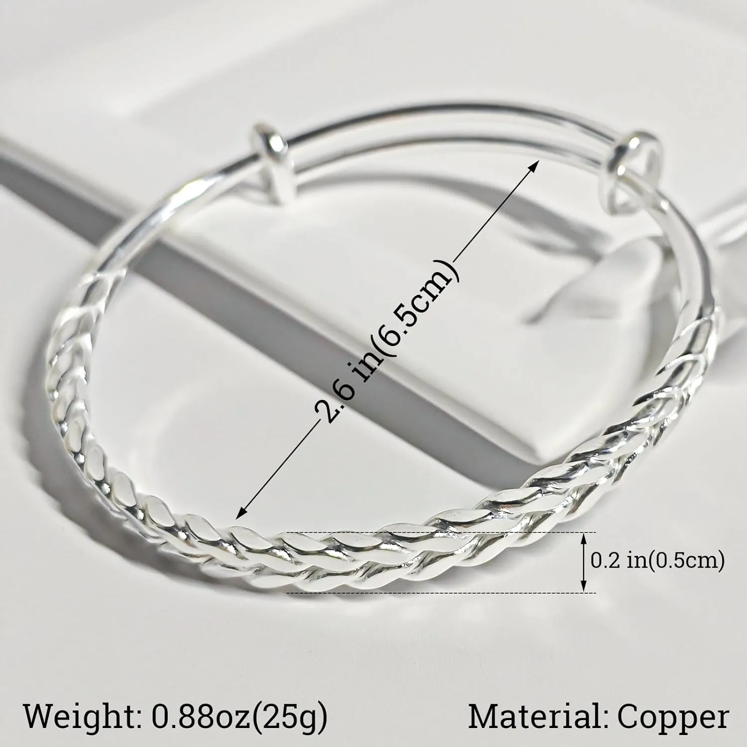 Handmade 925 Sterling Silver Bangle Bracelets For Women Boho Weave Pattern Cuff Bracelets Adjustable Wheat Wrap Bracelets For Women Stylish Braided Open Bangles Jewelry Birthday Gifts for Women Wife