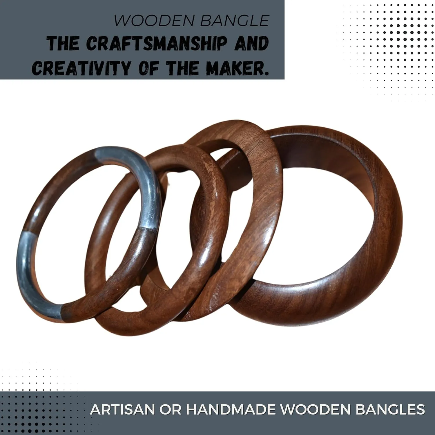 Handmade Natural Wooden Bangles, Stylish Wooden Bangle Designs, Artisan Wooden Bangles,Premium Quality Wooden Bangle.