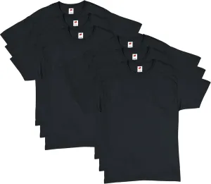 Hanes Mens Essentials T-shirt Pack, Crewneck Cotton For Men, 4 Or 6 Available, Black - 6 Pack, 3X-Large US