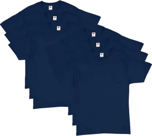 Hanes Mens Essentials T-shirt Pack, Crewneck Cotton For Men, 4 Or 6 Available, Navy - 6 Pack, 3X-Large US