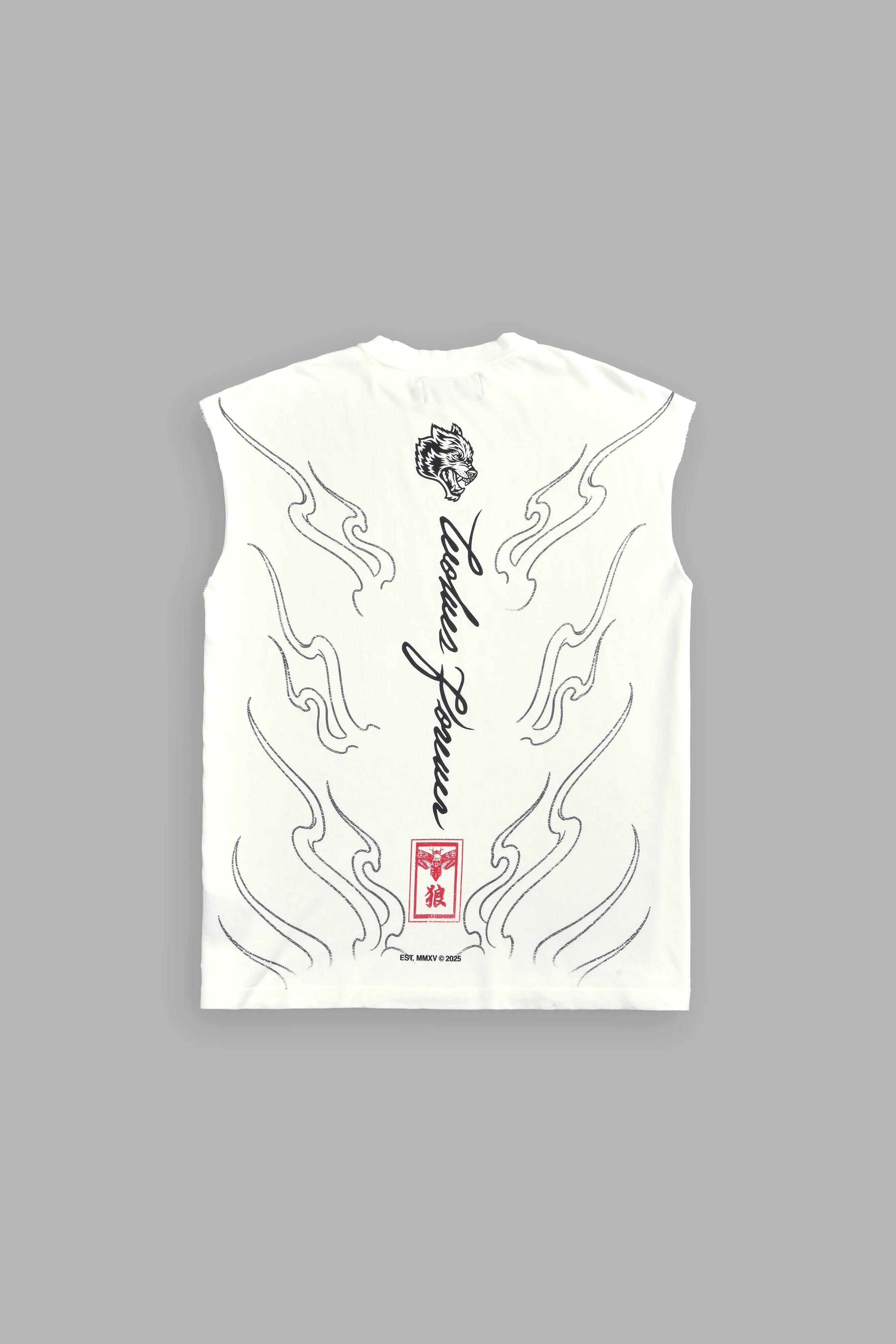 House Of Wolves "Premium" Muscle Tee in Cream