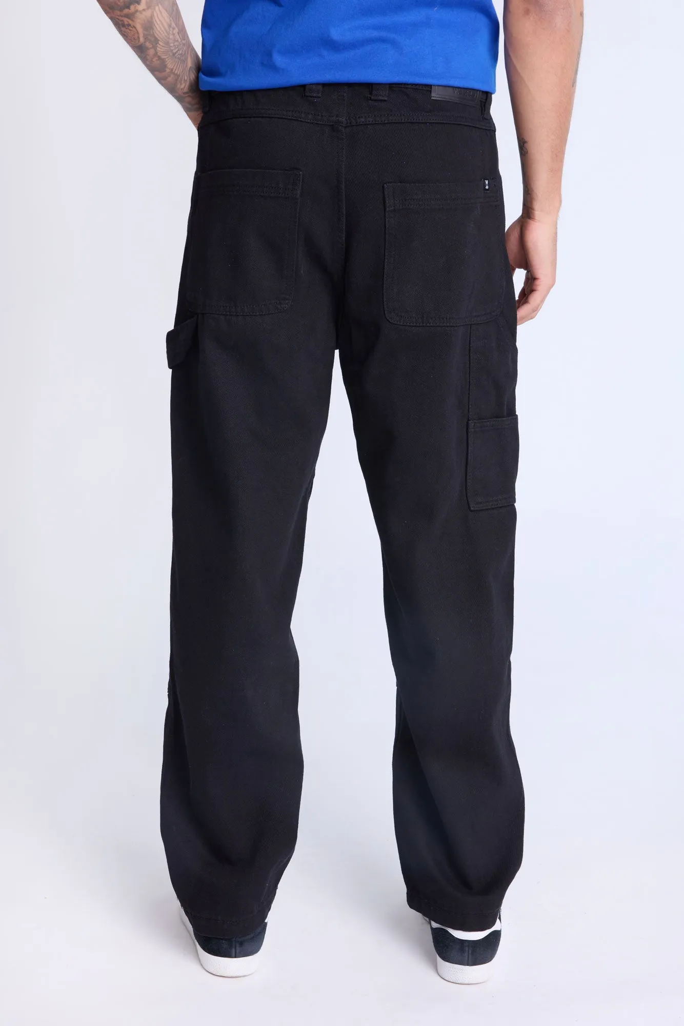 Jean de charpentier délavé noir West49 homme