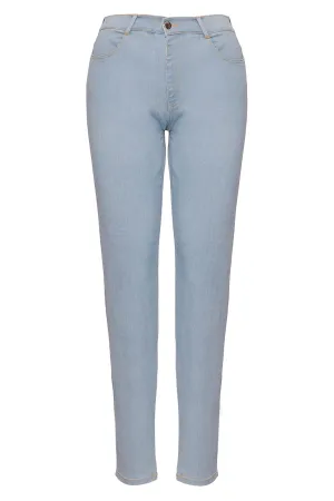 JEANS WITH BACK ZIPPER