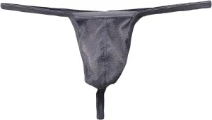 JEsilunmaMY Low Rise T-Back for Men Mesh Sheer Bulge Pouch G-String Thongs See Through Sexy Panties Bikini Briefs Underwear