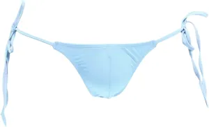 JEsilunmaMY Mens Side Tie Bikini Briefs Low Rise Ice Silk Bulge Sissy G-String Thongs Strappy Breathable Underwear Panties