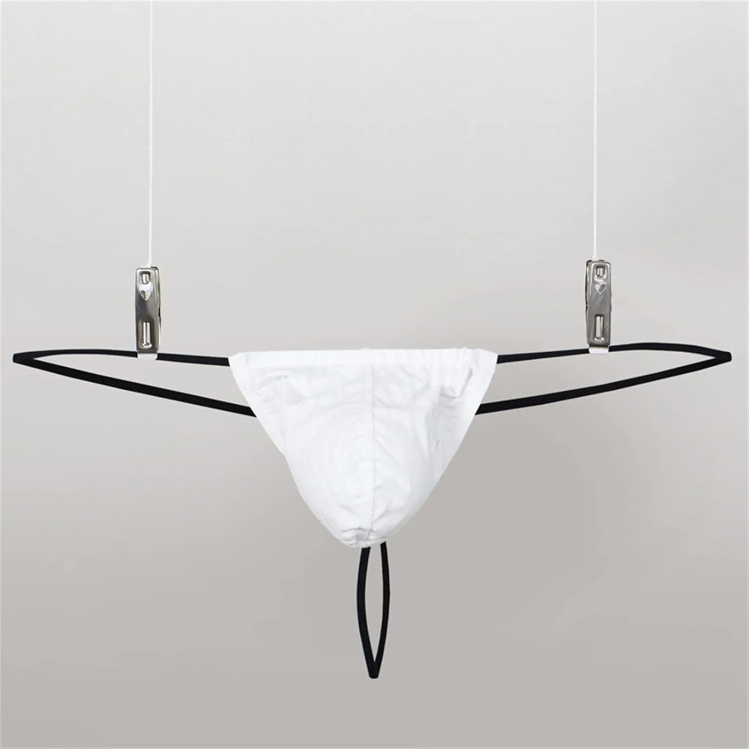 JEsilunmaMY Sexy Pouch G-String for Men Low Rise Mesh Sheer T-Back Thongs Briefs See Through Comfortable Breathable Underwear