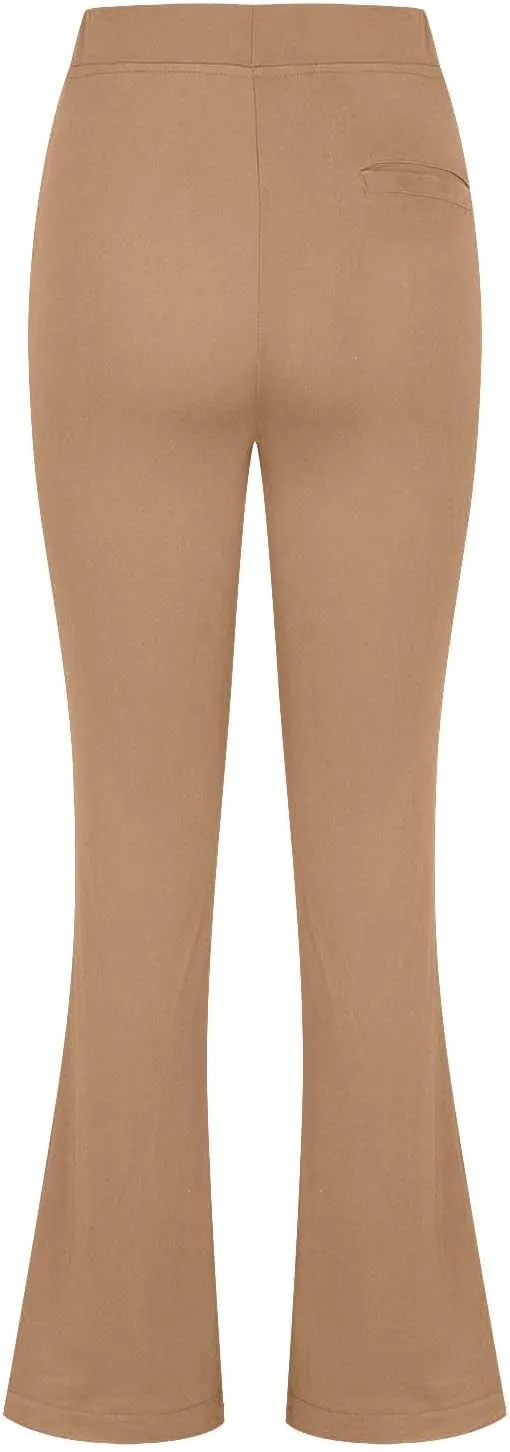 JOAU Work Pants for Women High Waist Dressy Business Casual Flared Trousers Stretch Bootleg Yoga Leggings Workout Slacks