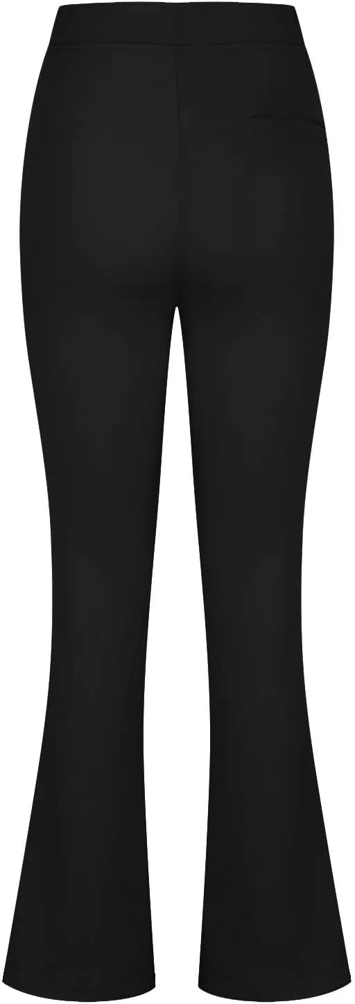 JOAU Work Pants for Women High Waist Dressy Business Casual Flared Trousers Stretch Bootleg Yoga Leggings Workout Slacks