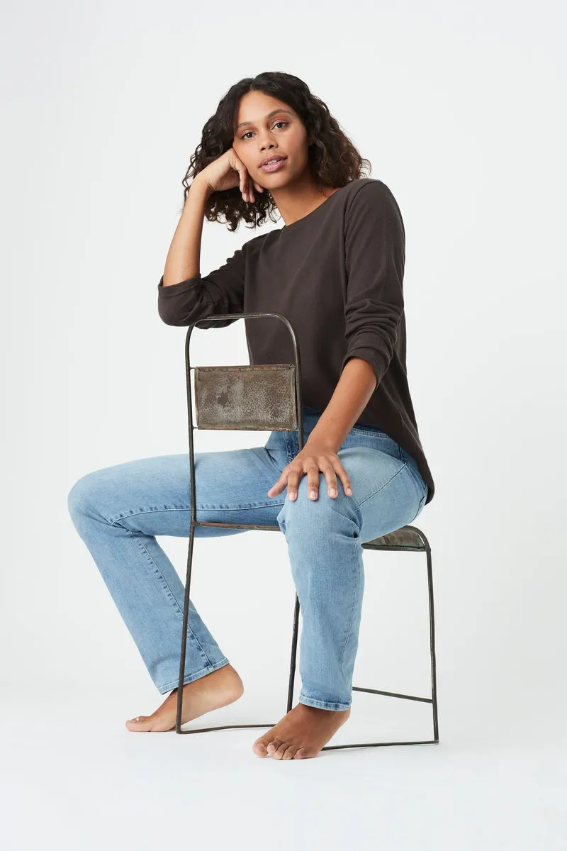 Kendra Jeans - Light Brushed Organic Blue