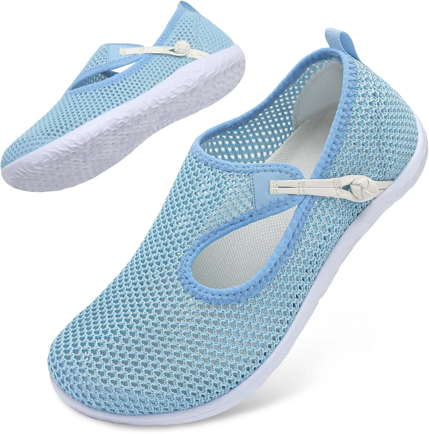 L-RUN Womens Mens Water Shoes Barefoot Aqua Socks Quick-Dry Non Slip Shoes for Beach Swim Pool River Boating Surf Yoga