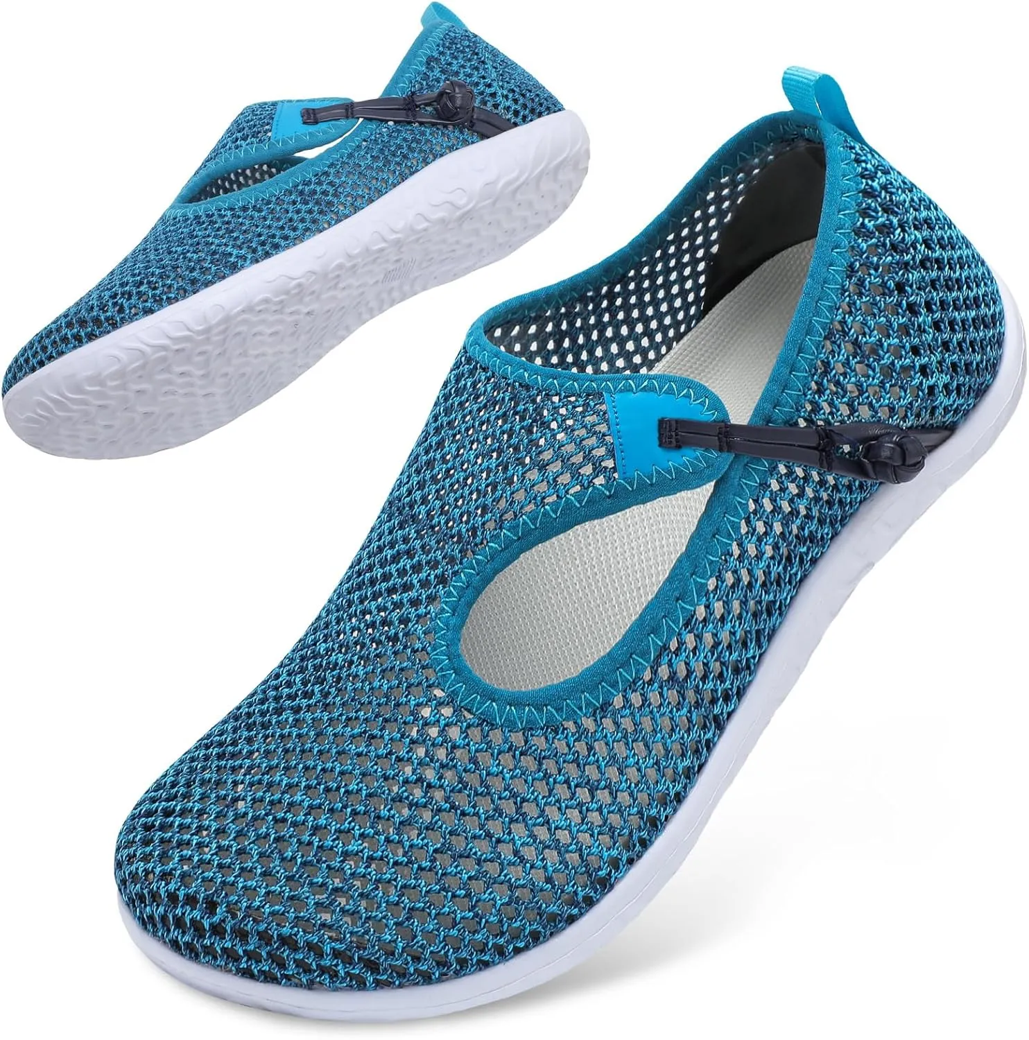 L-RUN Womens Mens Water Shoes Barefoot Aqua Socks Quick-Dry Non Slip Shoes for Beach Swim Pool River Boating Surf Yoga