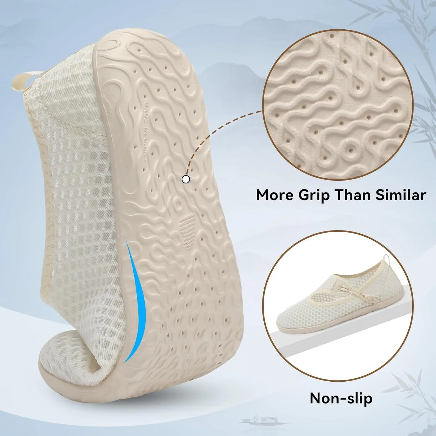 L-RUN Womens Mens Water Shoes Barefoot Aqua Socks Quick-Dry Non Slip Shoes for Beach Swim Pool River Boating Surf Yoga