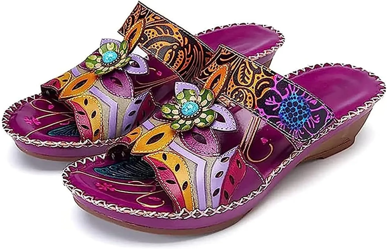 Ladmiple Sandals Women Comfortable Dressy Arch Support Orthotic Slides Open Toe Walking Summer Orthopedic Flip Flops 2024