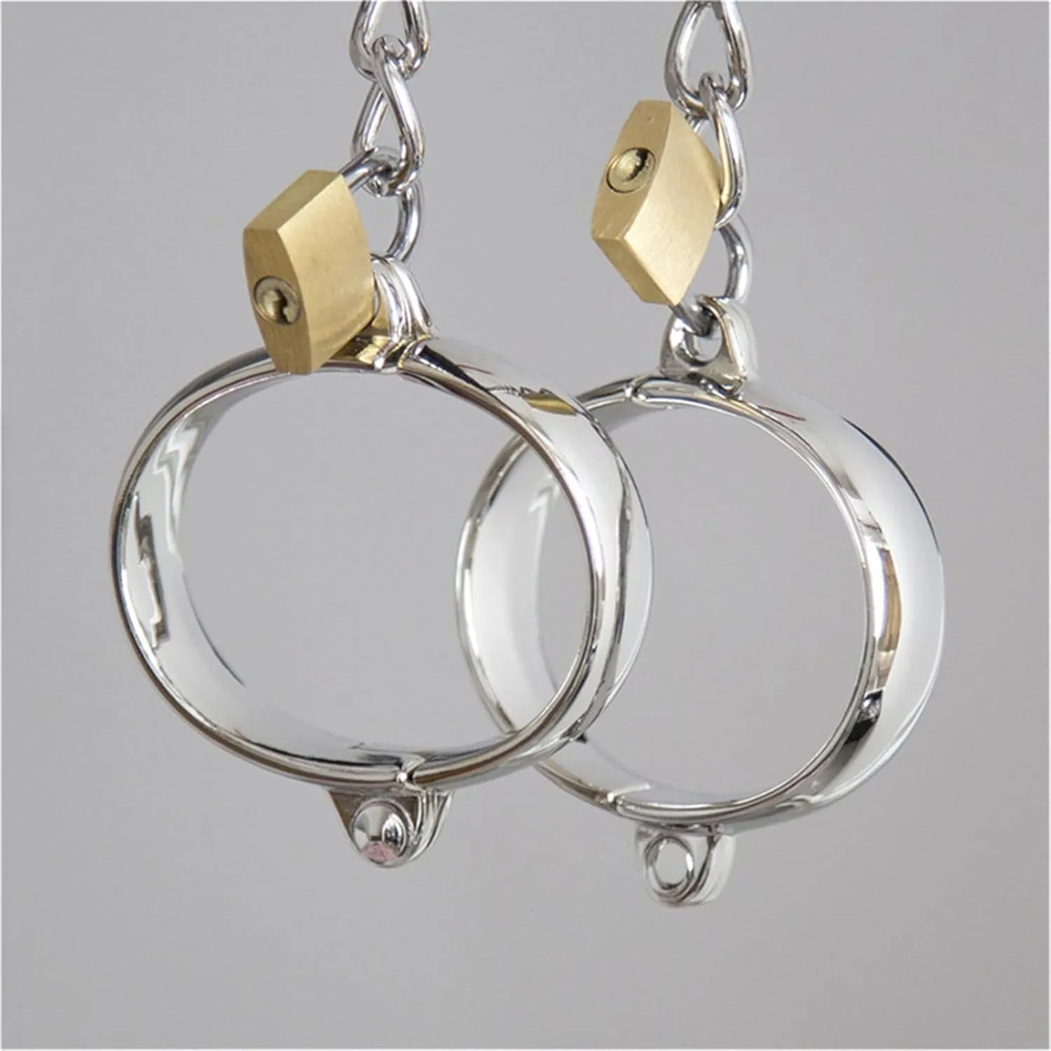 Make a Fashion Statement with Fashion Alloy Bangles - Ankle Bracelet with Connect Chain Lockable Bracelet Kits - Your Ultimate Cosplay Cuffs Bar Costume Accessory