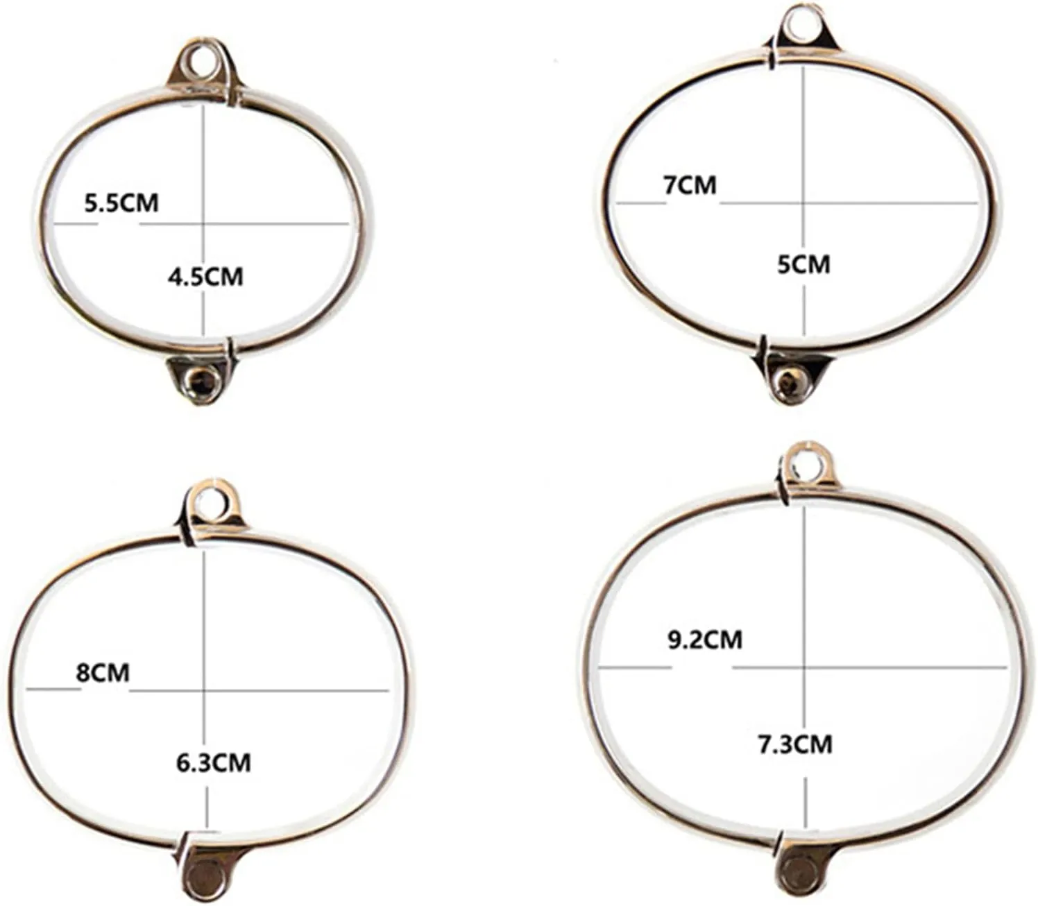 Make a Fashion Statement with Fashion Alloy Bangles - Ankle Bracelet with Connect Chain Lockable Bracelet Kits - Your Ultimate Cosplay Cuffs Bar Costume Accessory