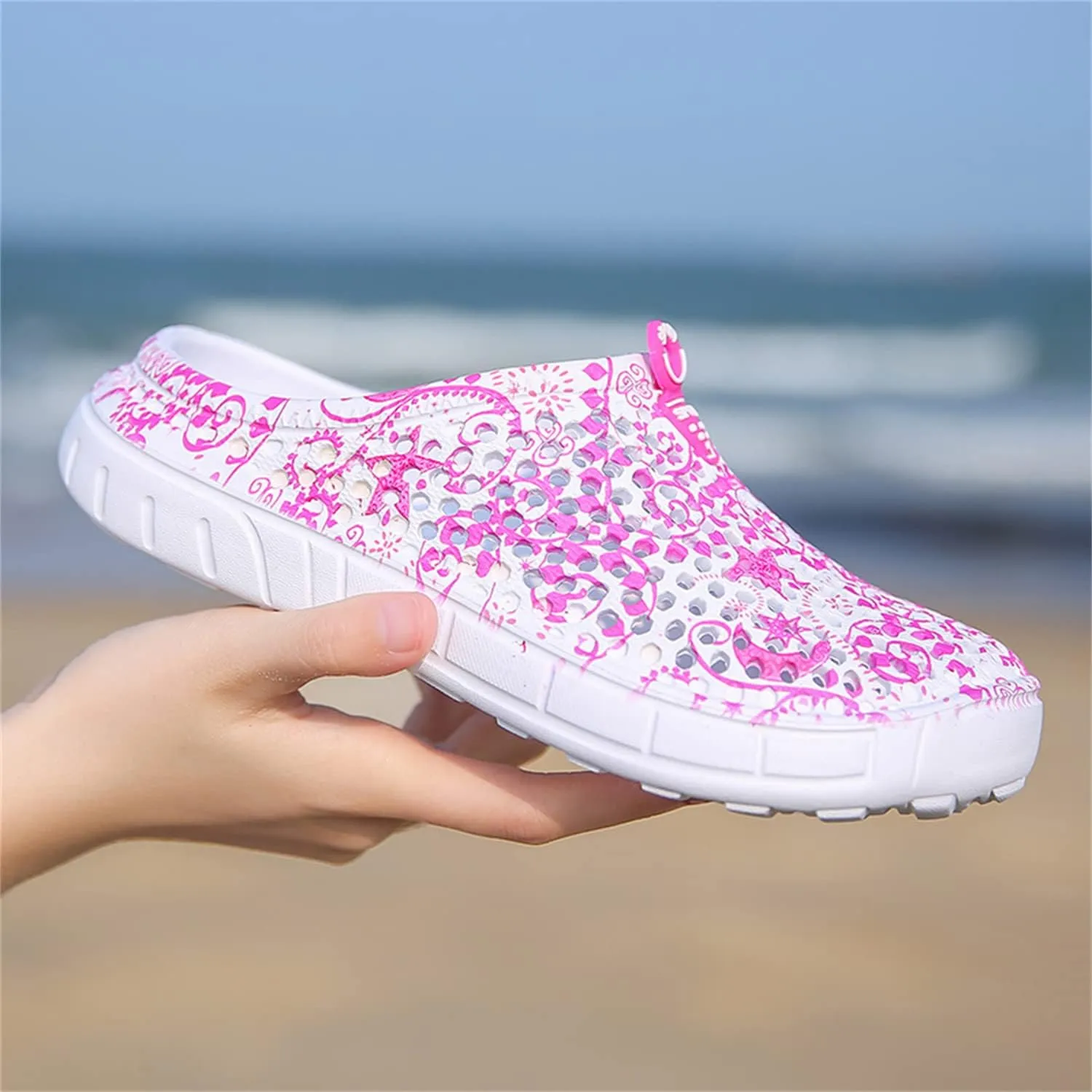 MDPCX Women's Garden Clogs Breathable Shoes Bathing Shoes Beach Shoes Water Shoes Footwear Slippers Walking Shoes Home Travel Shoes