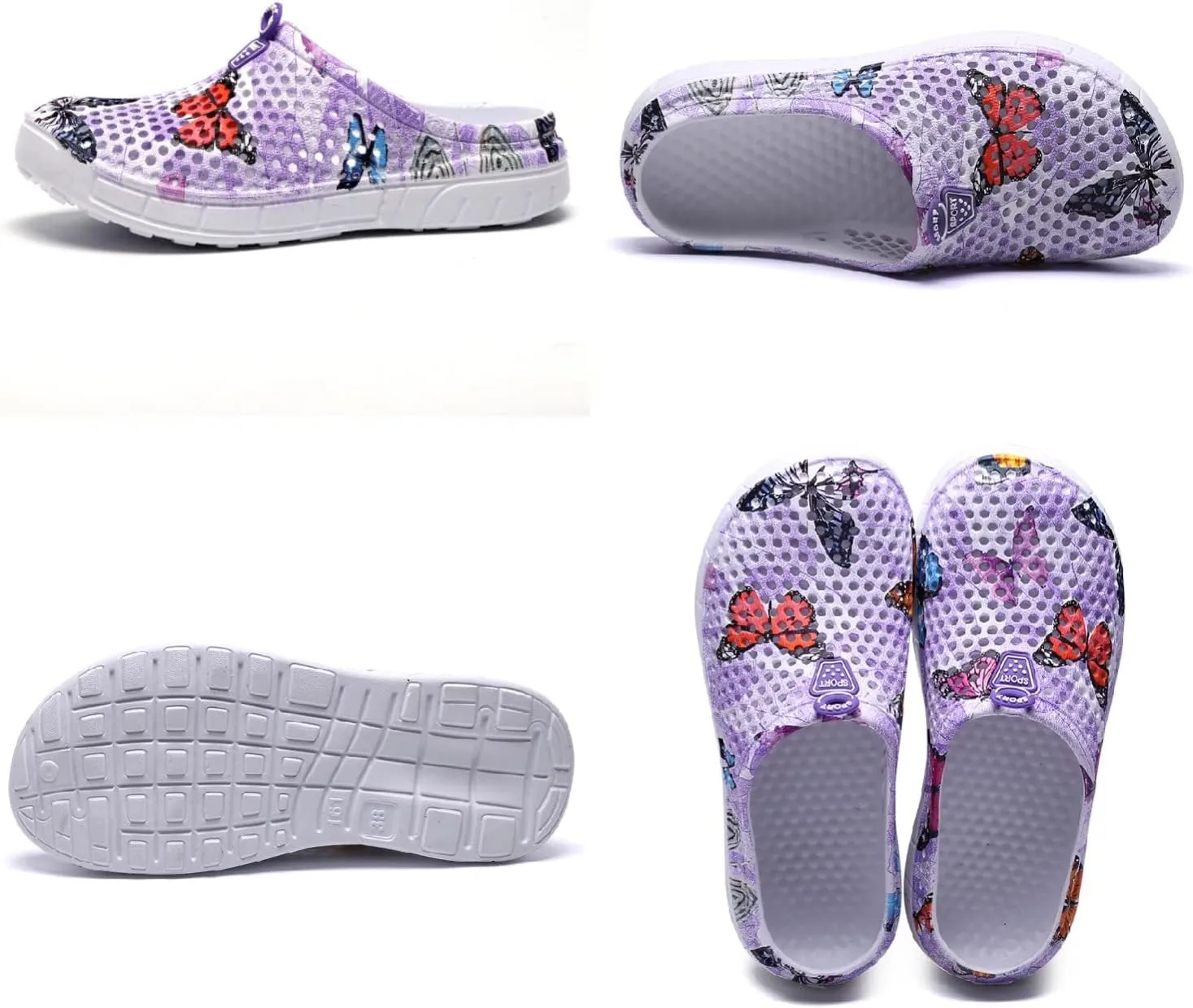 MDPCX Women's Garden Clogs Breathable Shoes Bathing Shoes Beach Shoes Water Shoes Footwear Slippers Walking Shoes Home Travel Shoes