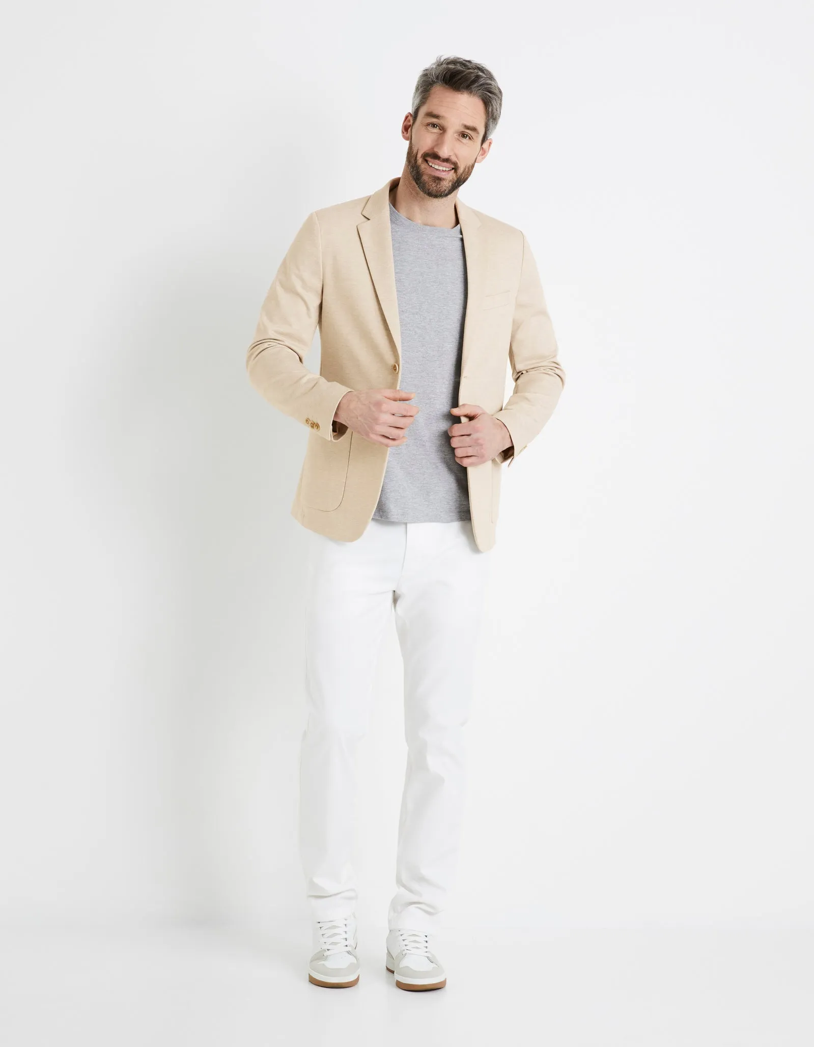 Men - Knitted - Suit blazer