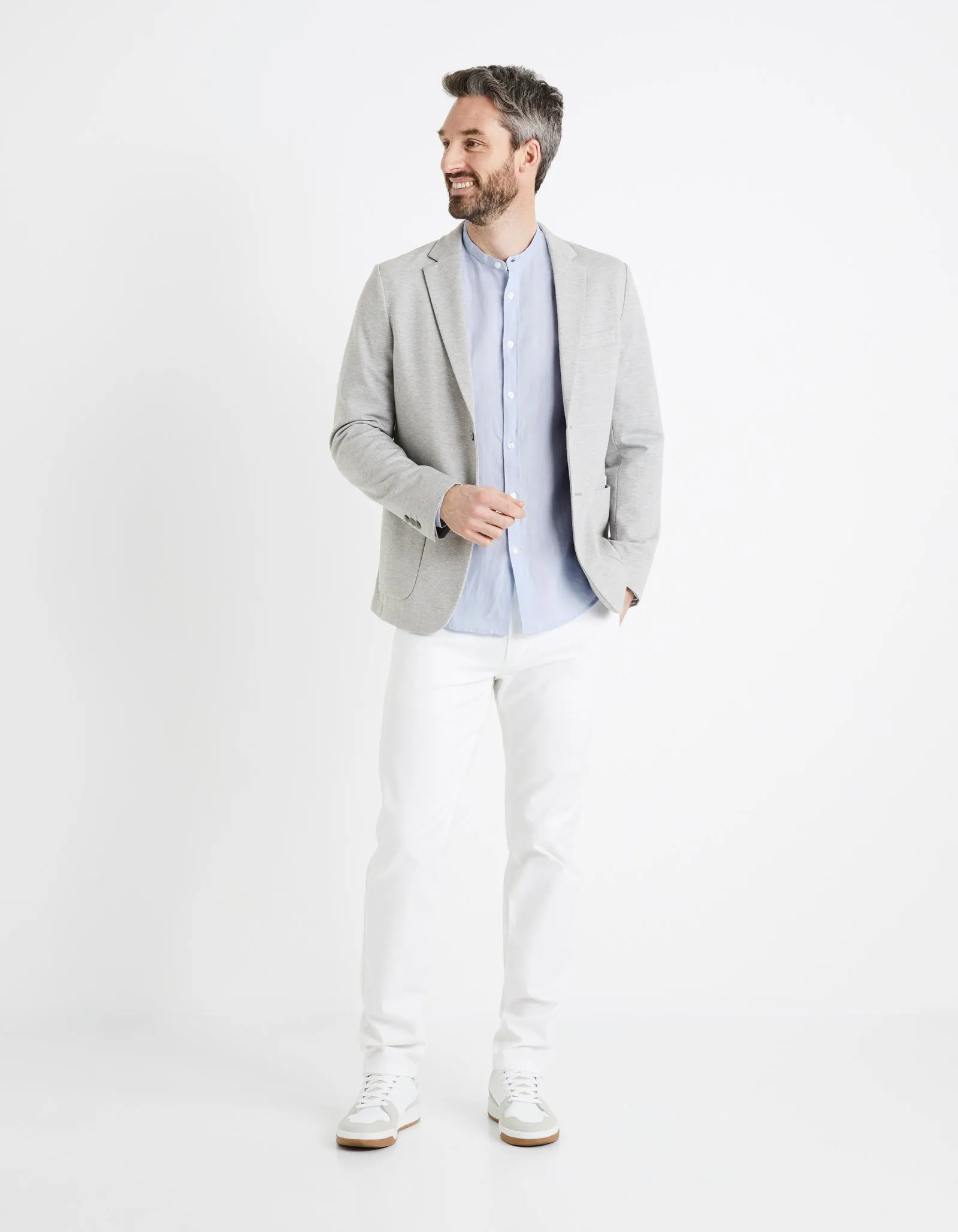 Men - Knitted - Suit blazer
