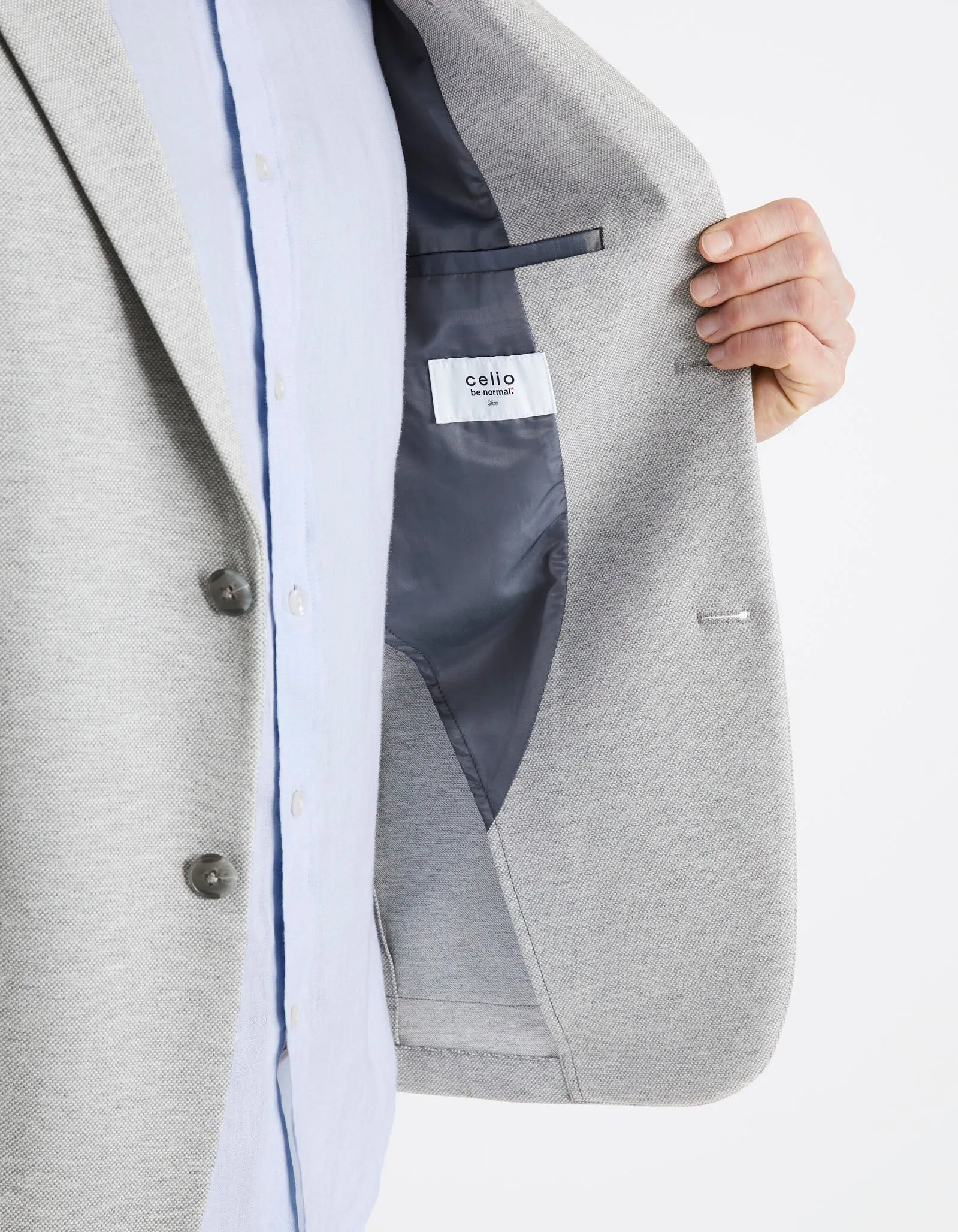 Men - Knitted - Suit blazer