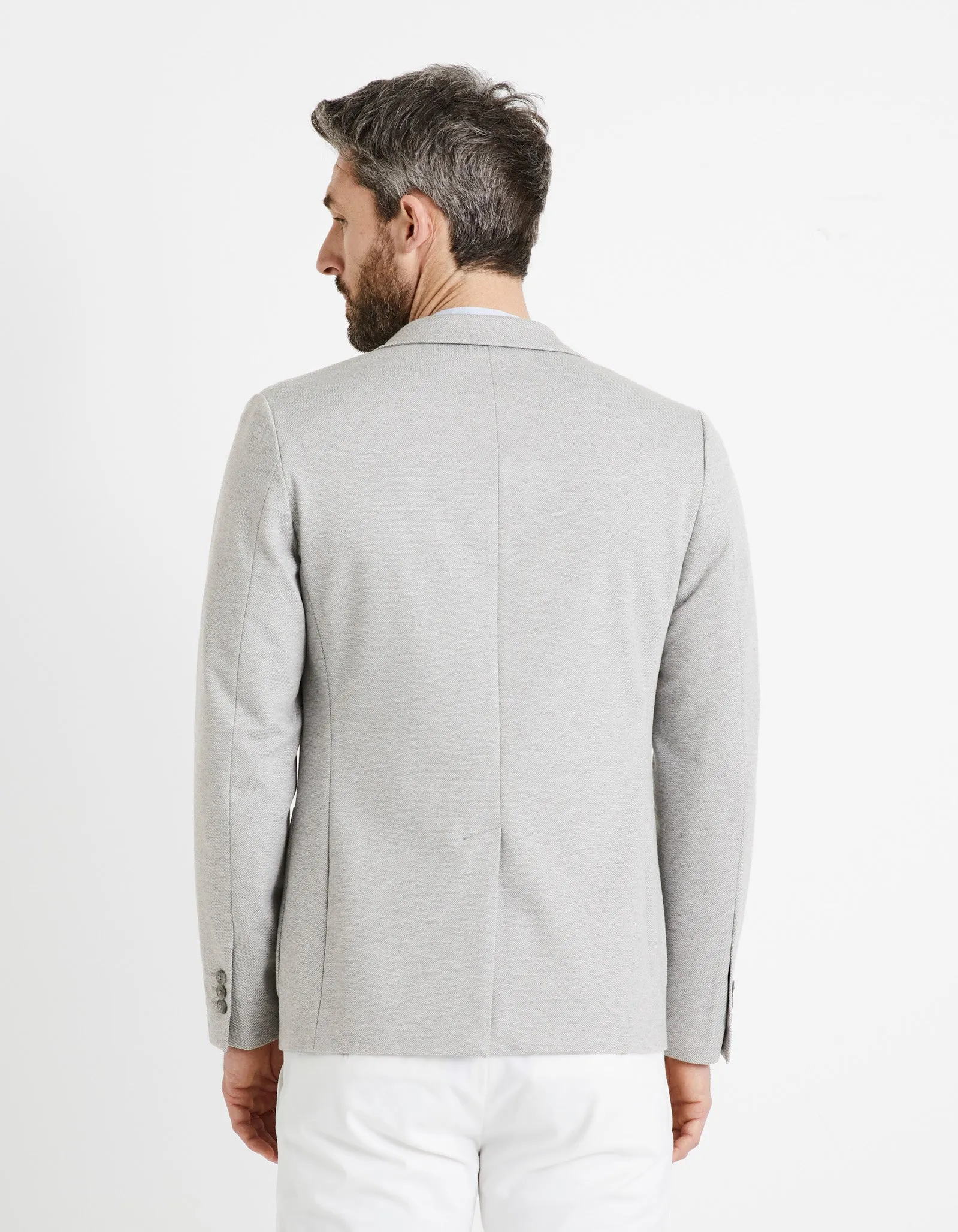 Men - Knitted - Suit blazer