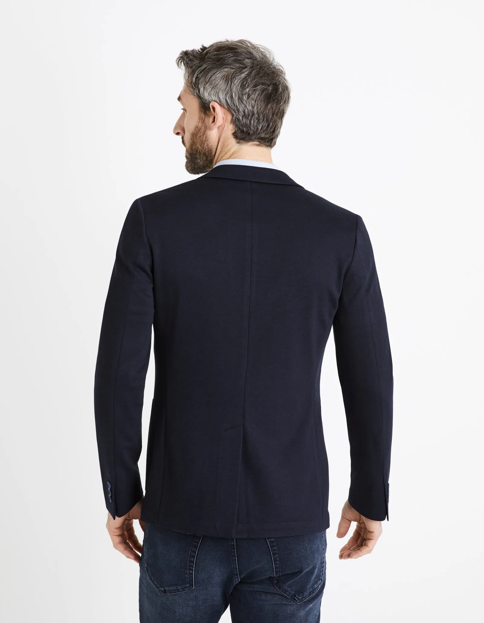 Men - Knitted - Suit blazer
