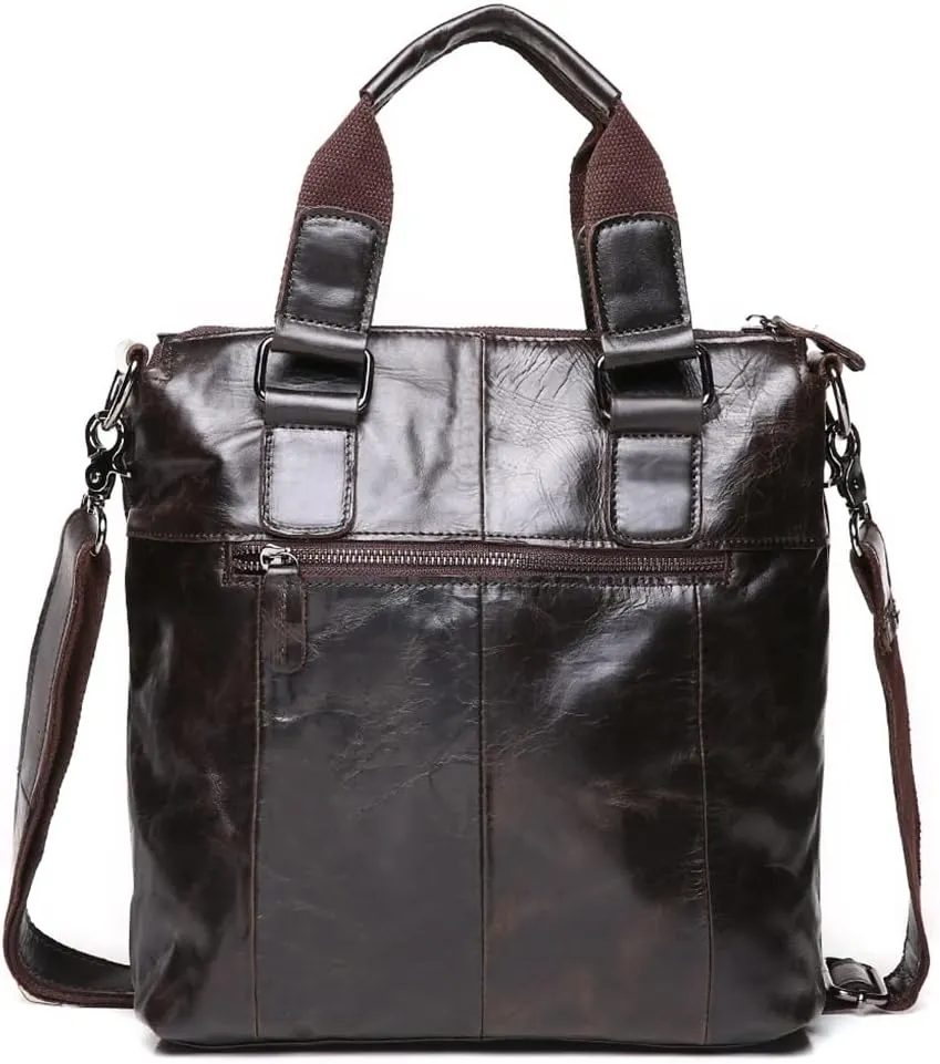 Men's Bag Layer Cowhide Handbag Leather Korean Version of The Document Men's Casual Briefcase