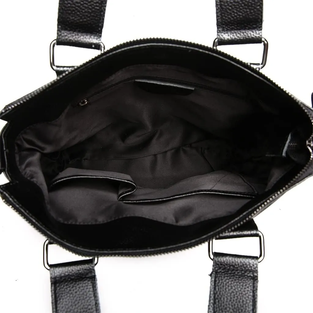 Men's Bag Layer Cowhide Handbag Leather Korean Version of The Document Men's Casual Briefcase