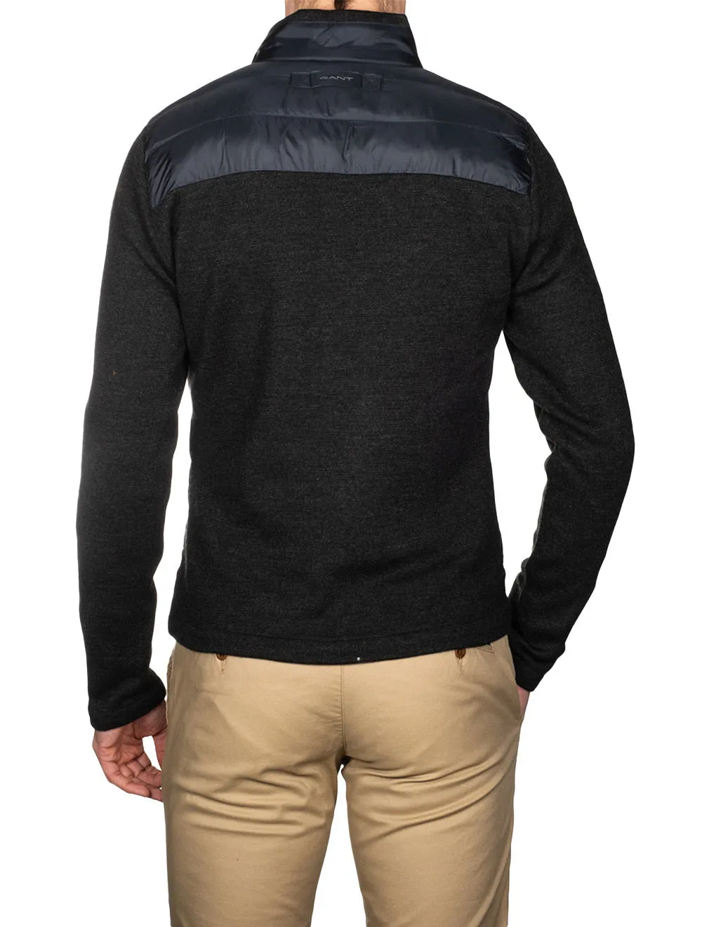 Mixed Media Light Padded Jacket Black