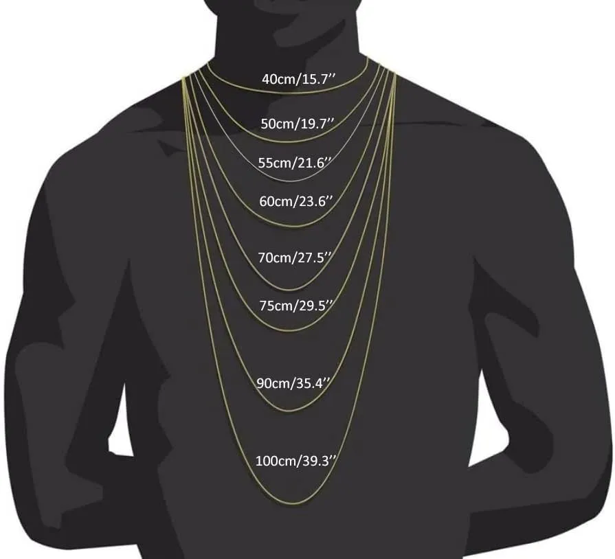 Necklace Chains for Pendants Stainless Steel Box Chain Necklace Square Rolo Cable Chain for Men Women