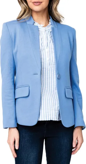 Notch Collar Blazer for Women - Dressy Casual Office Open Front Long Sleeve - Fashion Lined Knit Suit Jacket - (Sizes Vary)