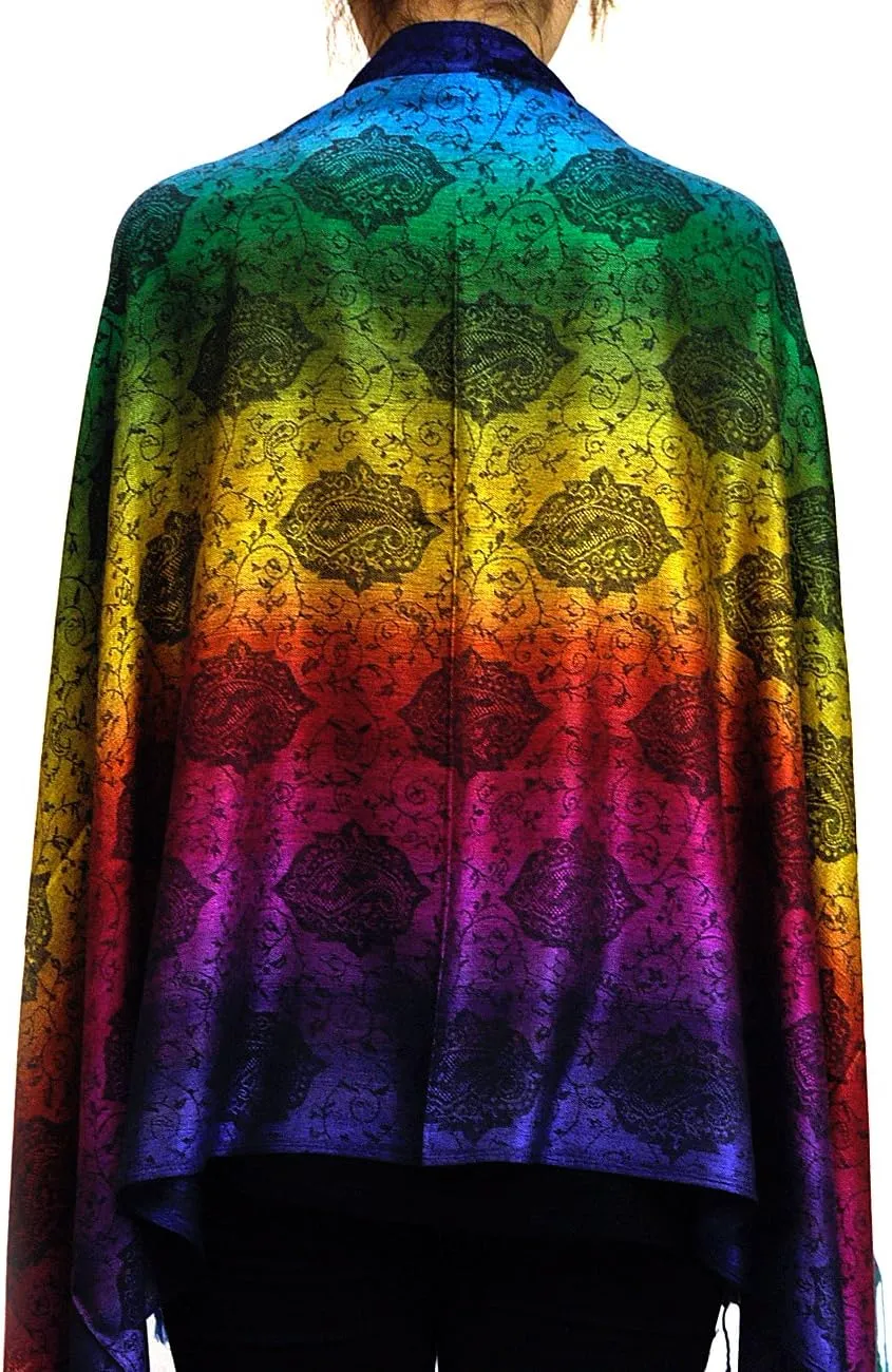 NYFASHION101 Elegant Colorful Paisley Soft Pashmina Scarf Shawl Wrap NBH1401Y