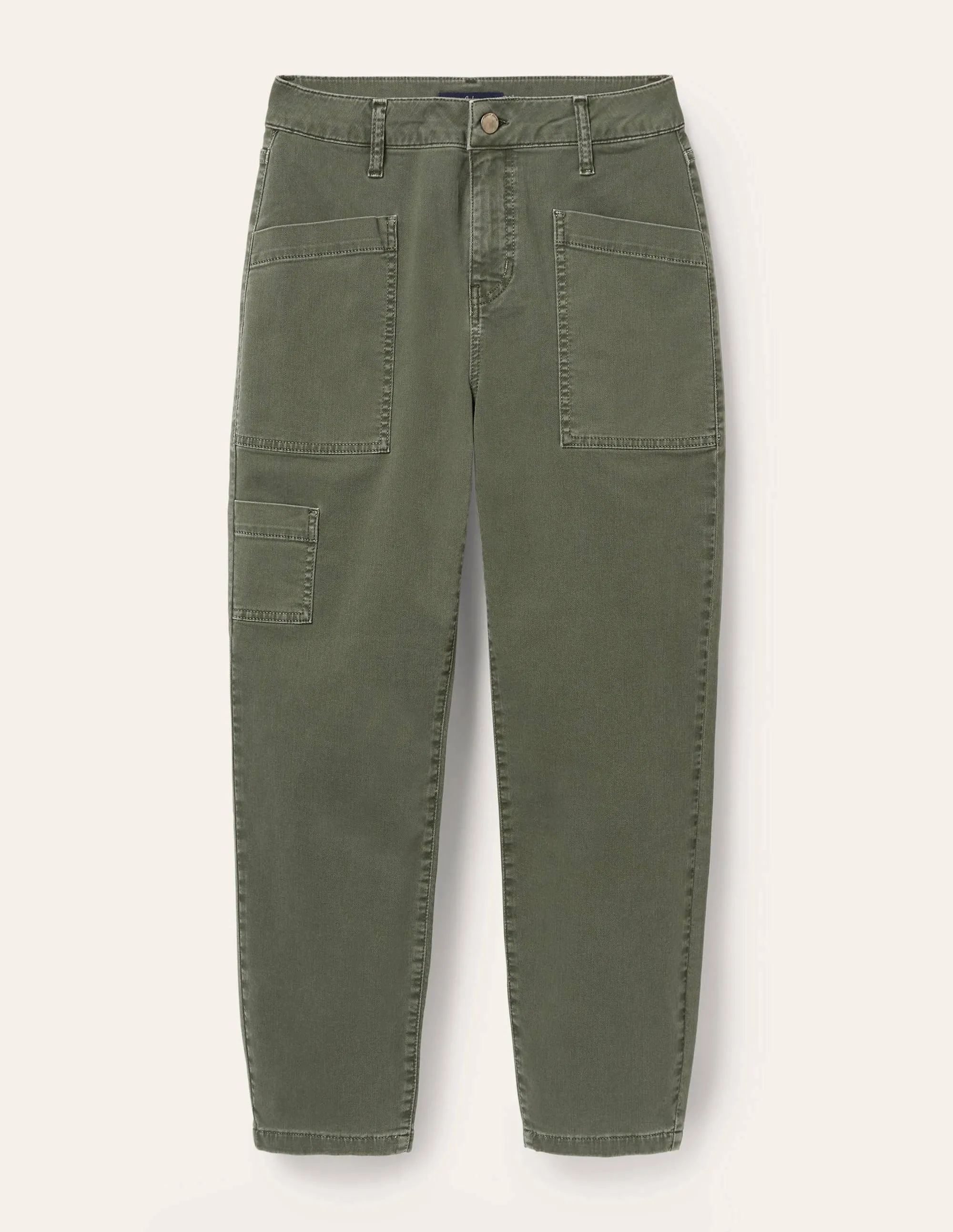 Patch Pocket Tapered Jeans-Marsh
