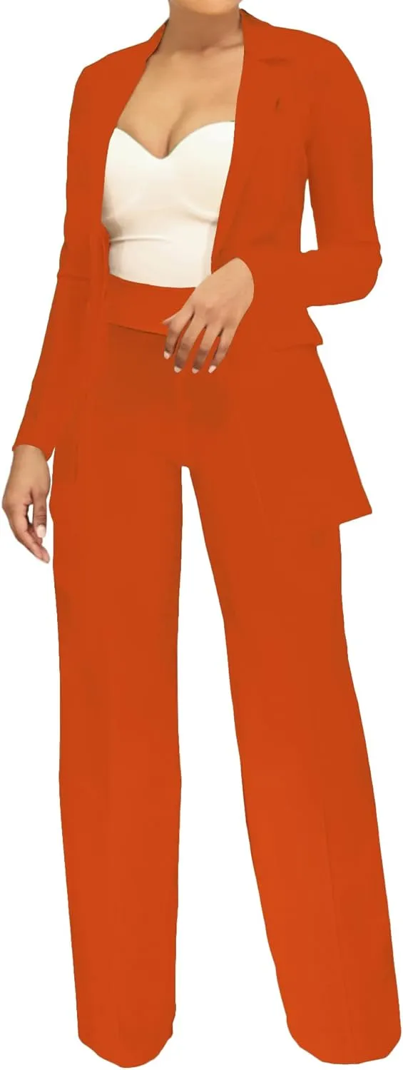 PINSV Women's High Waisted Stretchy Bootcut Pull On Dress Pants Casual Work Pants