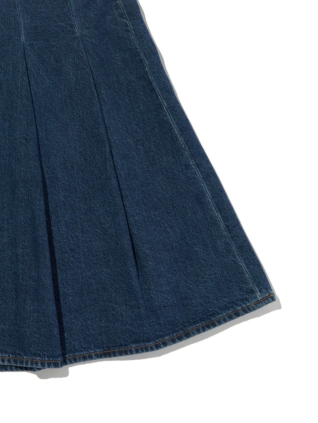 PLEATED ミニスカート ダークインディゴ 